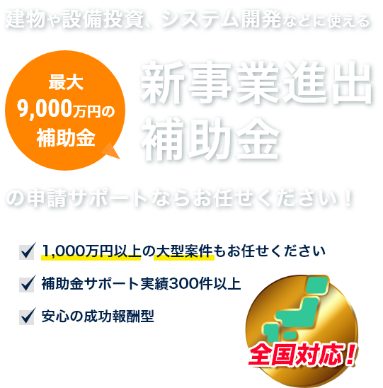 新事業進出補助金